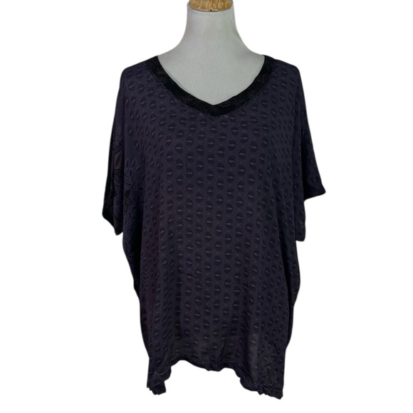 Tienda Ho Tops - Tienda Ho 100% Rayon Boho Top in Free Size Floral Paisley Print Embroidered